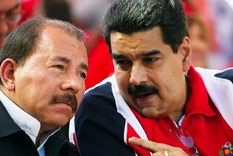 Daniel Ortega y Nicolás Maduro mantienen una estrecha relación desde que el venezolano era canciller de Hugo Chávez hace más de una década. Foto: GETTY IMAGES