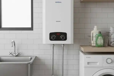 El tip para ocultar el calefón.&nbsp;