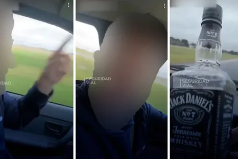 escandalo en la ruta 2: tomaba whisky mientras manejaba y se burlo de un recordado caso escandalo en la ruta 2: tomaba whisky mientras manejaba y se burlo de un recordado caso