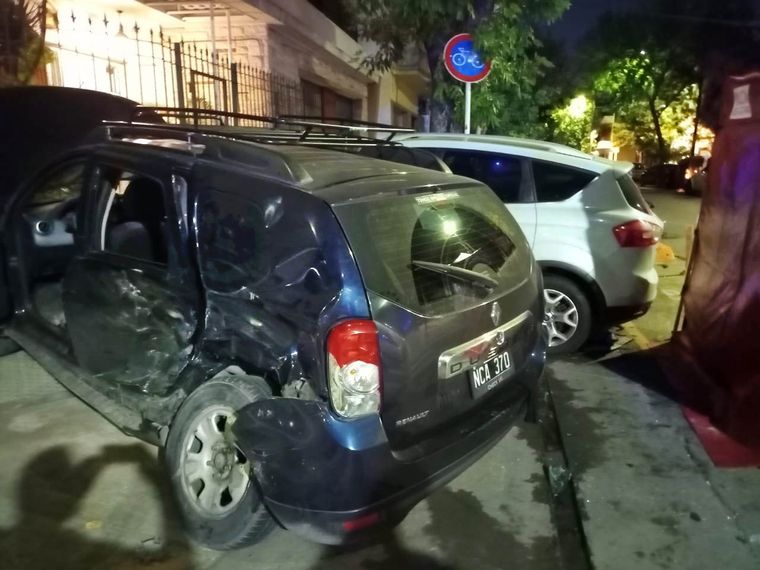 Así quedaron los vehículos. Foto: NA/@jotaleonetti