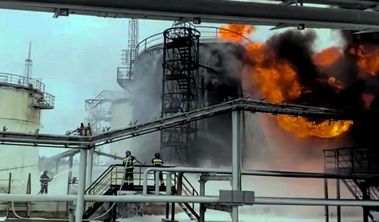 Ataque ucraniano en Briansk, región de Rusia. Foto: Efe.