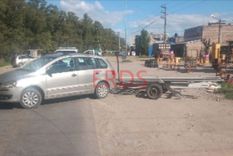 El auto con el tráiler que se despistó y mató a una nena de 5 años Foto: Gentileza ERDS