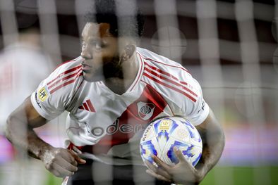 MDZol | Miguel Borja volvió a marcar con River. Foto: FotoBaires
