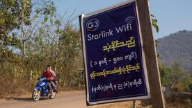 Los cafés con Starlink se multiplican en Myanmar al tiempo que las autoridades imponen apagones de internet en algunas zonas.