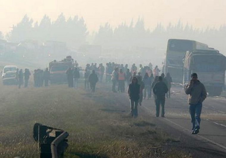Rige una alerta vial por baja visibilidad para toda la pampa húmeda. Foto: NA