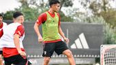 Fausto Vera tuvo su primer entrenamiento con la camiseta de River. Fausto Vera tuvo su primer entrenamiento con la camiseta de River.
