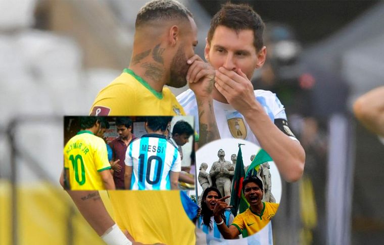 Insólita pelea En Bangladesh hubo 7 heridos por una pelea entre hinchas de Brasil y Argentina.