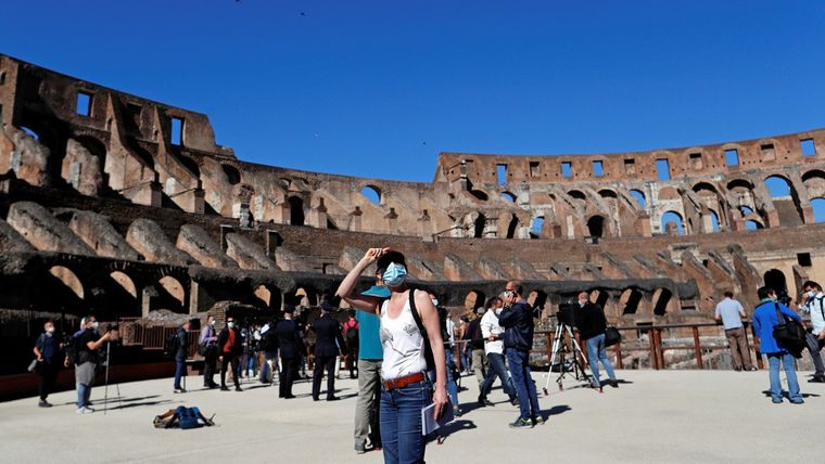 Turistas en el Coliseo de Roma, Italia. Foto: RT