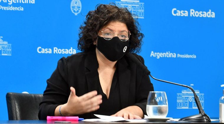 Carla Vizzotti utilizó una simpática metáfora para referirse a la donación voluntaria de sangre Foto: TELAM