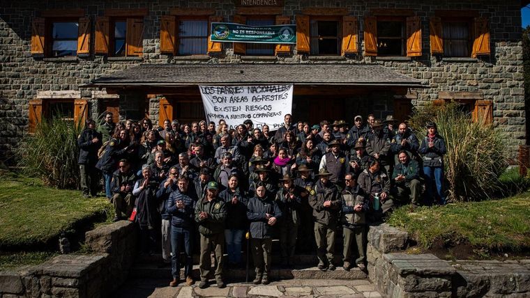 Guardaparques rechazaron este jueves en Bariloche el pedido de condena a sus compañeros Foto: Gentileza