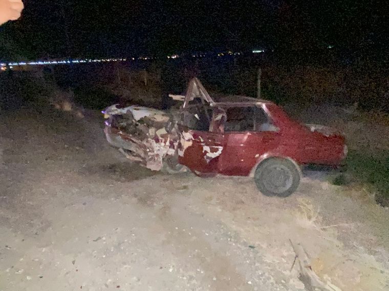 Así quedó el automóvil Volkswagen Senda que conducía la víctima fatal Foto: Ministerio de Seguridad de Mendoza