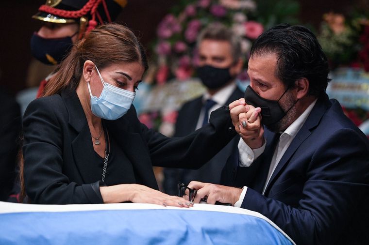 El velatorio de Menem se realizó en el Senado Nacional.