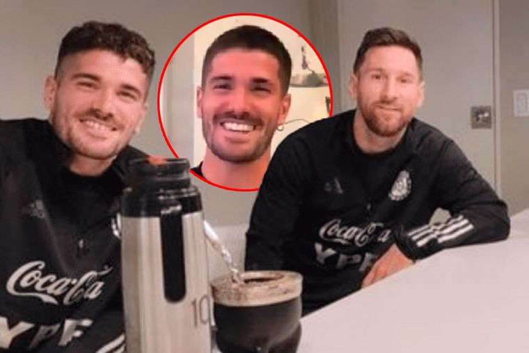 De Paul reveló que Messi se enojó con él un par de veces por llegar tarde a tomar mate