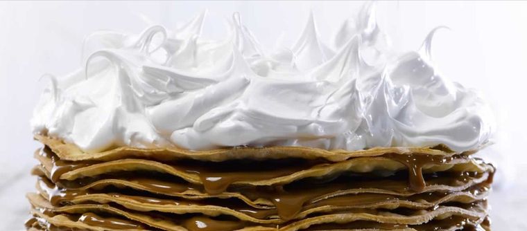 La tarta milhojas es un excelente acompañamiento para una merienda entre amigos o familia. Foto: La Serenísima - laserenisima.com.ar