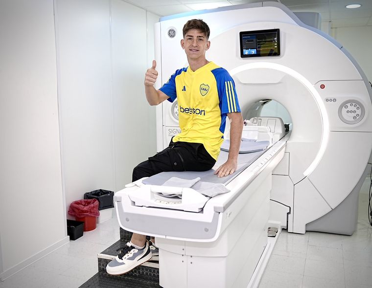 Toto Belmonte ya se hizo la revisión médica. Foto: @BocaJrsOficial
