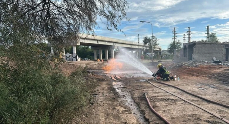 Imágenes tras la explosión. Foto: NA