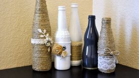 Decorar las botellas: una tendencia que crece. Foto: www.tvist-atik.com