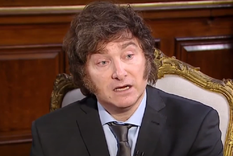 Javier Milei y un acercamiento con una figura del rock nacional Foto: Captura de video LN+