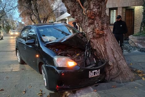 Un conductor de una aplicación de viajes se quedó dormido, chocó contra un árbol y una pasajera resultó herida Un conductor de una aplicación de viajes se quedó dormido, chocó contra un árbol y una pasajera resultó herida