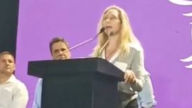 Karina Milei en Tucumán. Karina Milei en Tucumán.