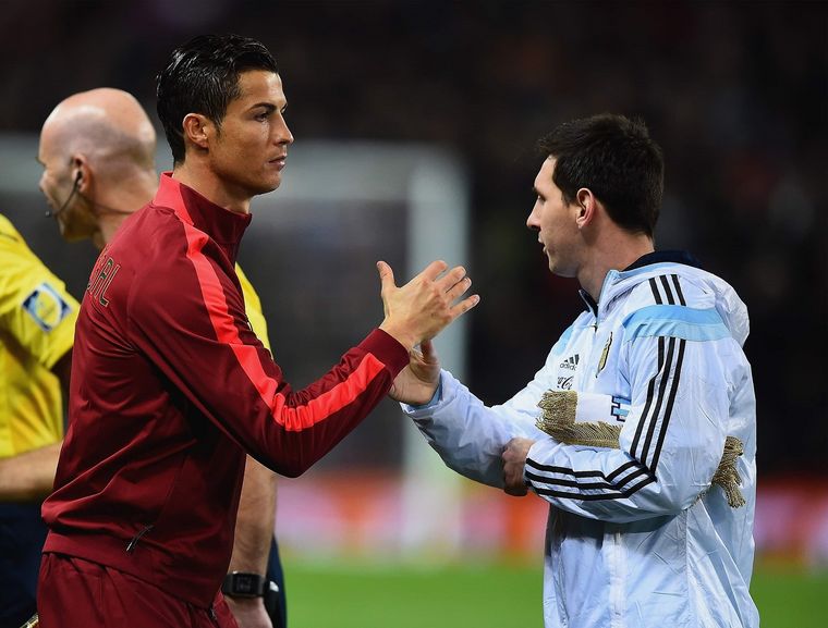 Cristiano y Messi enloquecieron a los fanáticos. Foto: TyC Sports