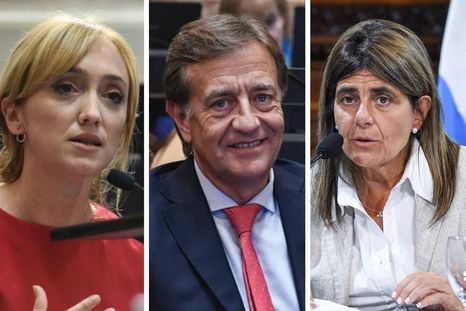 Anabel Fernández Sagasti, Rodolfo Suárez y Mariana Juri. Anabel Fernández Sagasti, Rodolfo Suárez y Mariana Juri.