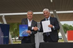 Alfredo Cornejo junto a Claudio Poggi