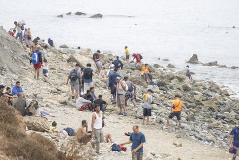 Crisis migratoria en Ceuta.