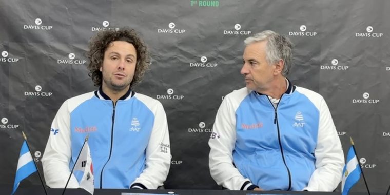 Marco Trungelliti también habló tras la derrota ante Corea del Sur. Marco Trungelliti también habló tras la derrota ante Corea del Sur.