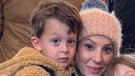 Noelia Marzol con Donatello. Noelia Marzol con Donatello.