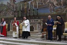 El momento histórico de la misa con el monarca Carlos III y el Papa León XIV