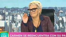 La conductora se mostró sorprendida ante la recreación.