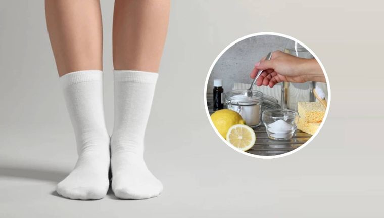 Cómo limpiar tus medias blancas (Shutterstock). Foto: Archivo MDZ
