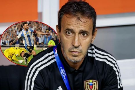 Fernando Batista se plantó ante Lionel Messi en la previa del duelo de este jueves en el Monumental. Fernando Batista se plantó ante Lionel Messi en la previa del duelo de este jueves en el Monumental.