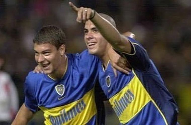 Omar Pérez junto a Sebastián Battaglia en Boca. Omar Pérez junto a Sebastián Battaglia en Boca.