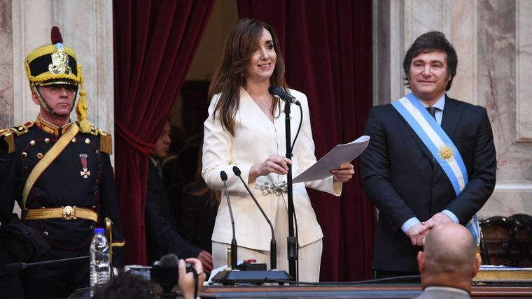 El presidente Javier Milei y la vicepresidenta Victoria Villarruel permanecerán con sus salarios congelados. El presidente Javier Milei y la vicepresidenta Victoria Villarruel permanecerán con sus salarios congelados.