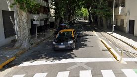 Esquina de México y ALberti donde el auto chocó un transporte escolar. Esquina de México y ALberti donde el auto chocó un transporte escolar.