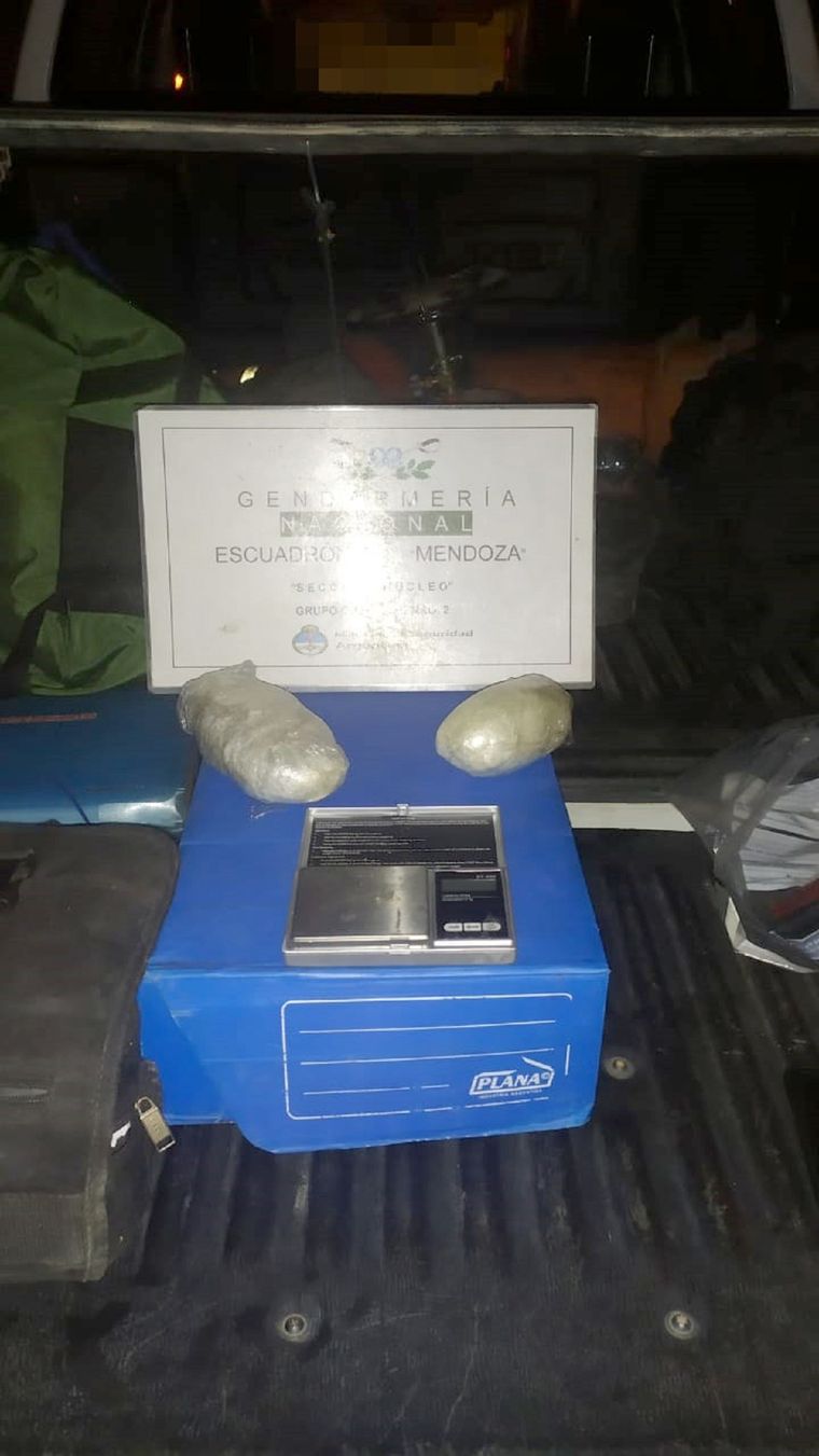 Las sustancias halladas Foto: Gendarmería Nacional