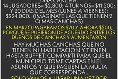 futbol 5: el afiche con un insolito reclamo que causo polemica