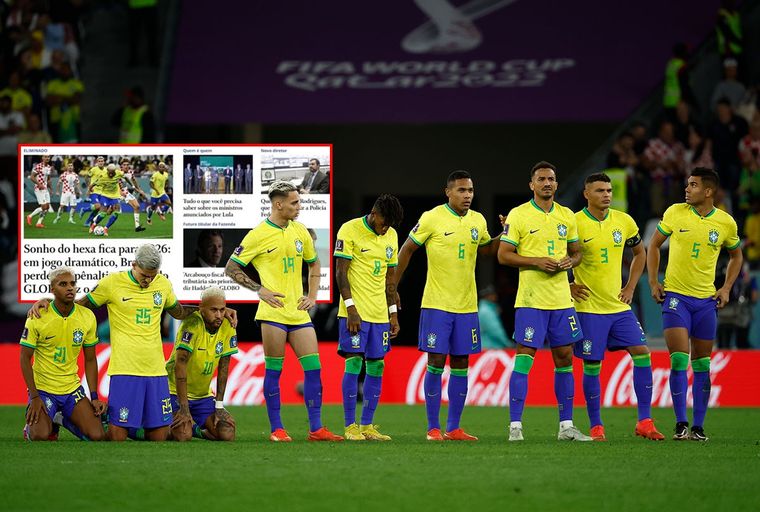 Brasil se quedó afuera del Mundial de Qatar 2022 tras perder contra Croacia por penales, en cuartos de final. Foto: EFE