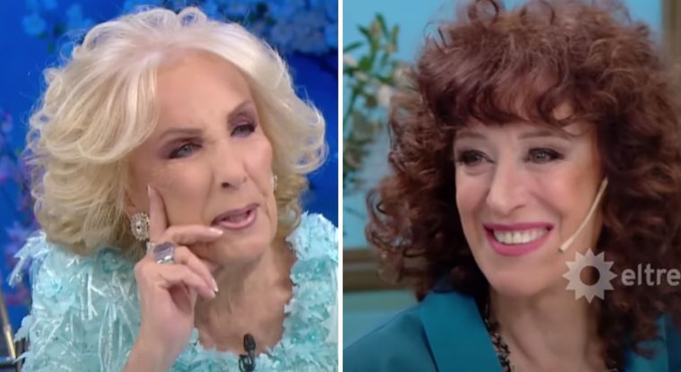 Mirtha Legrand y Julia Zenko se reconciliaron después de 14 años La conductora y la cantante limaron asperezas Foto: Captura de TV