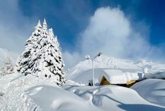 En Las Leñas se acumularon cerca de 100cm en la base Foto: gentileza