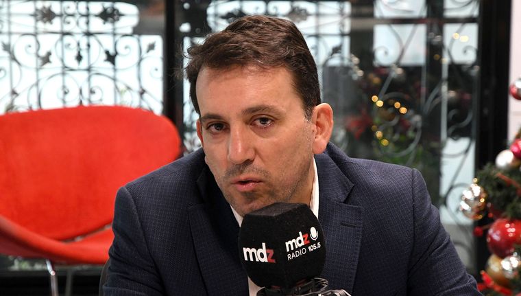 Tadeo Garcia Zalazar mano a mano con MDZ Radio Foto: ALF PONCE MERCADO / MDZ