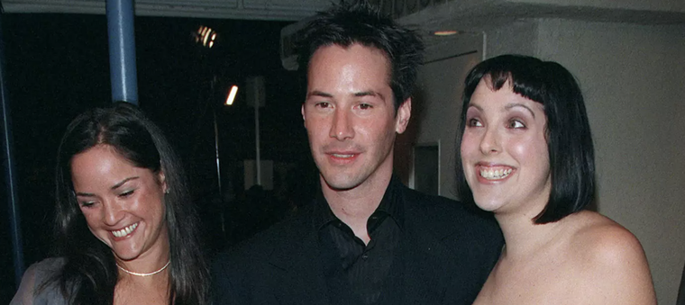 Kim Reeves, Keanu Reeves y Karina Miller. Kim y Keanu crecieron en Canadá. Foto: Frank Trapper