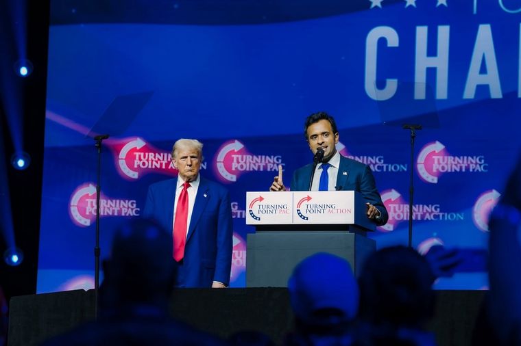 Vivek Ramaswamy, el líder del nuevo Departamento de Eficiencia Gubernamental de Donald Trump junto con Elon Musk. Foto: Instagram (@vivekgramaswamy)