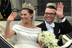 Este fue el asombroso y llamativo vestido de la princesa de Victoria de Suecia. Foto: Wikipedia