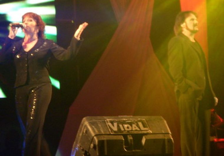 Pimpinela, a pleno en Rivadavia. Foto: Andrea Calderón