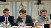 Todos unidos triunfaremos, Fuerza Patria celebró el cierre de listas con una postal de Sergio Massa Axel Kicillof y Máximo Kirchner.