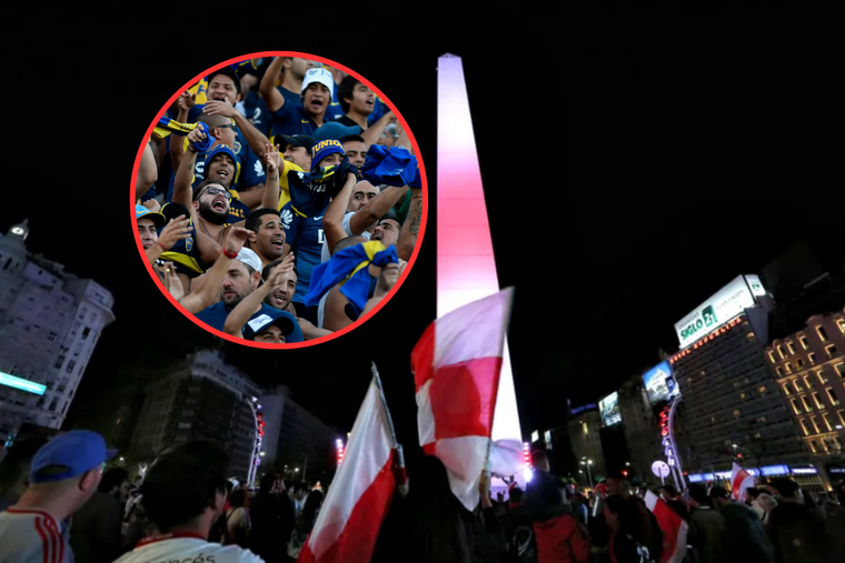 River, Boca y el festejo del título que puede generar un conflicto en el Obelisco el próximo lunes Foto: Ignacio Sánchez - LA NACION
