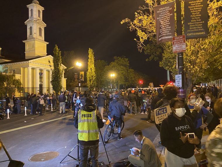 Movimiento Así están las calles de Washington DC. Foto: @lilaabed